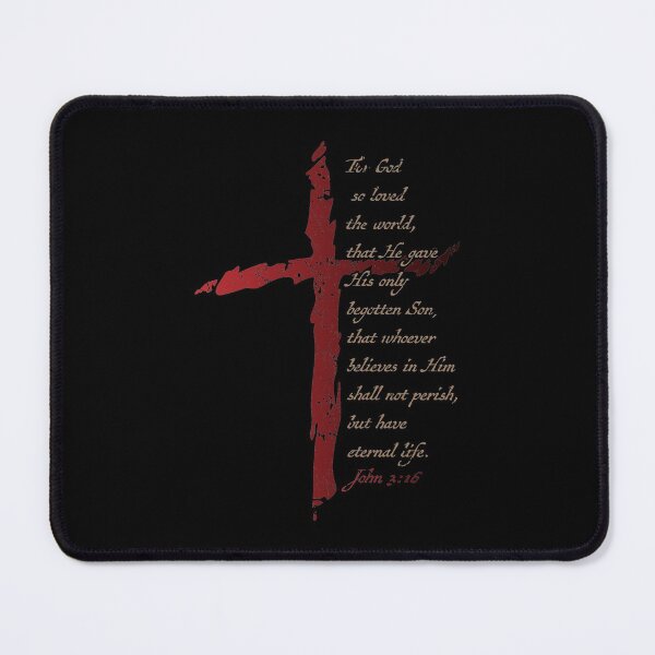 Item preview, John 3:16 Christian Cross Salvation Bible Verse designed and sold by hobrath.