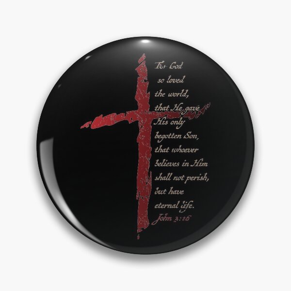 Item preview, John 3:16 Christian Cross Salvation Bible Verse designed and sold by hobrath.
