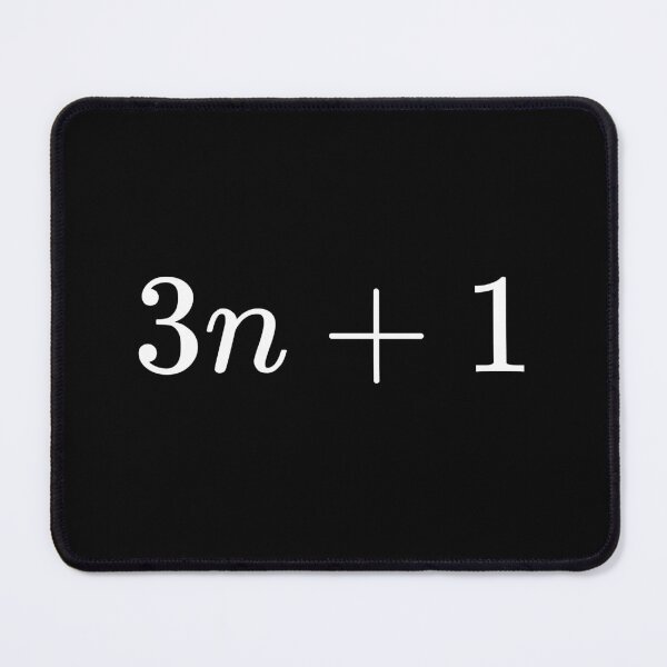 Item preview, 3n + 1 (Collatz Conjecture) black designed and sold by Chrothon.