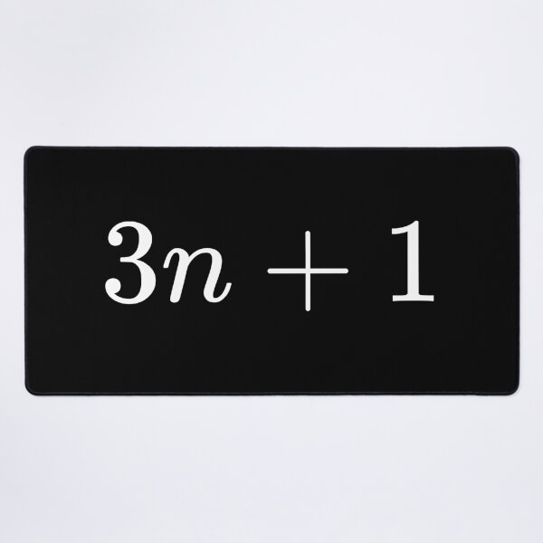 Item preview, 3n + 1 (Collatz Conjecture) black designed and sold by Chrothon.