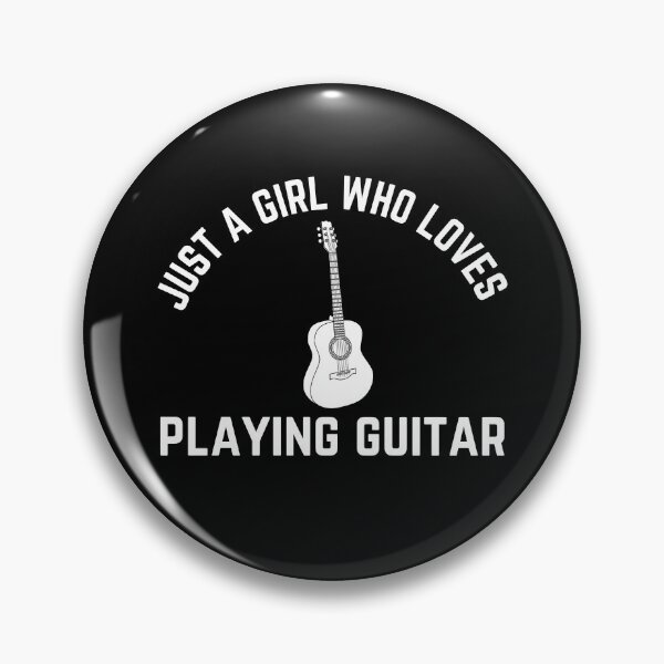 Item preview, Just A Girl Who Loves Playing Guitar designed and sold by TeePartyHost.