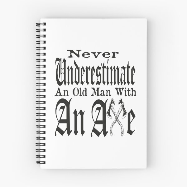 Artikelvorschau, Unterschätze niemals einen alten Mann mit einer Axt entworfen und verkauft von MqHStore.