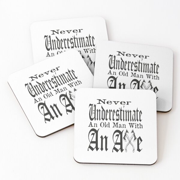 Artikelvorschau, Unterschätze niemals einen alten Mann mit einer Axt entworfen und verkauft von MqHStore.