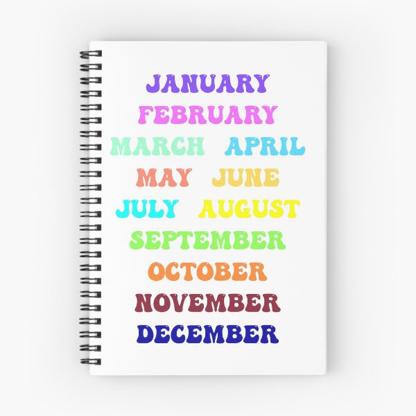 Item preview, Colorful Months of the Year designed and sold by Sketches by Sophie.