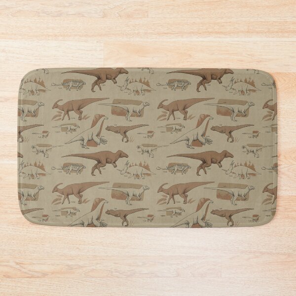 Item preview, Sepia dinosaur pattern  designed and sold by InterfectorFactory.