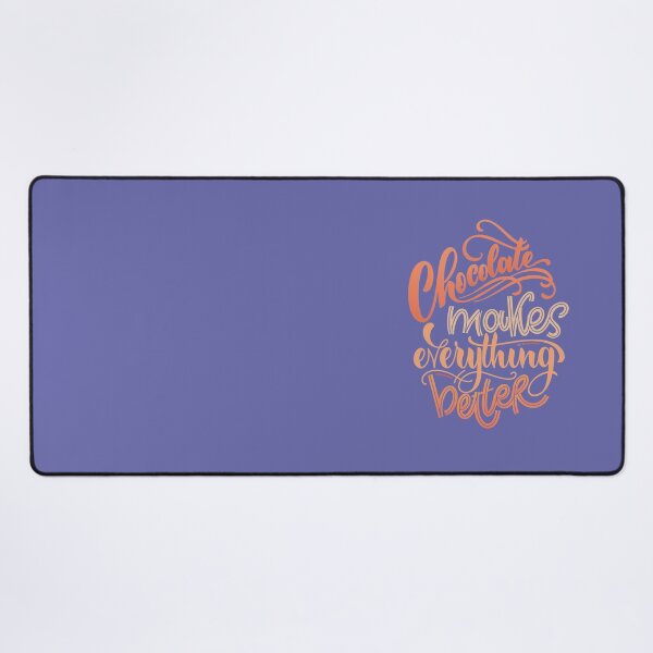 Item preview, Chocolate makes everything better on very peri background designed and sold by Marharyta Ushakova.