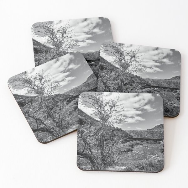 Item preview, Caban Coch Dam, Elan Valley, black and white designed and sold by MaclarenPhoto.