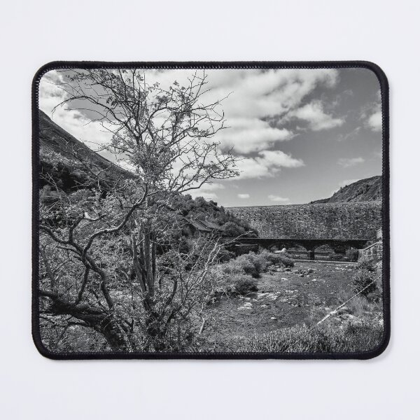 Item preview, Caban Coch Dam, Elan Valley, black and white designed and sold by MaclarenPhoto.