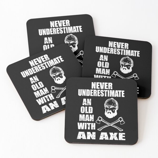 Artikelvorschau, Unterschätze niemals einen alten Mann mit einer Axt entworfen und verkauft von MqHStore.