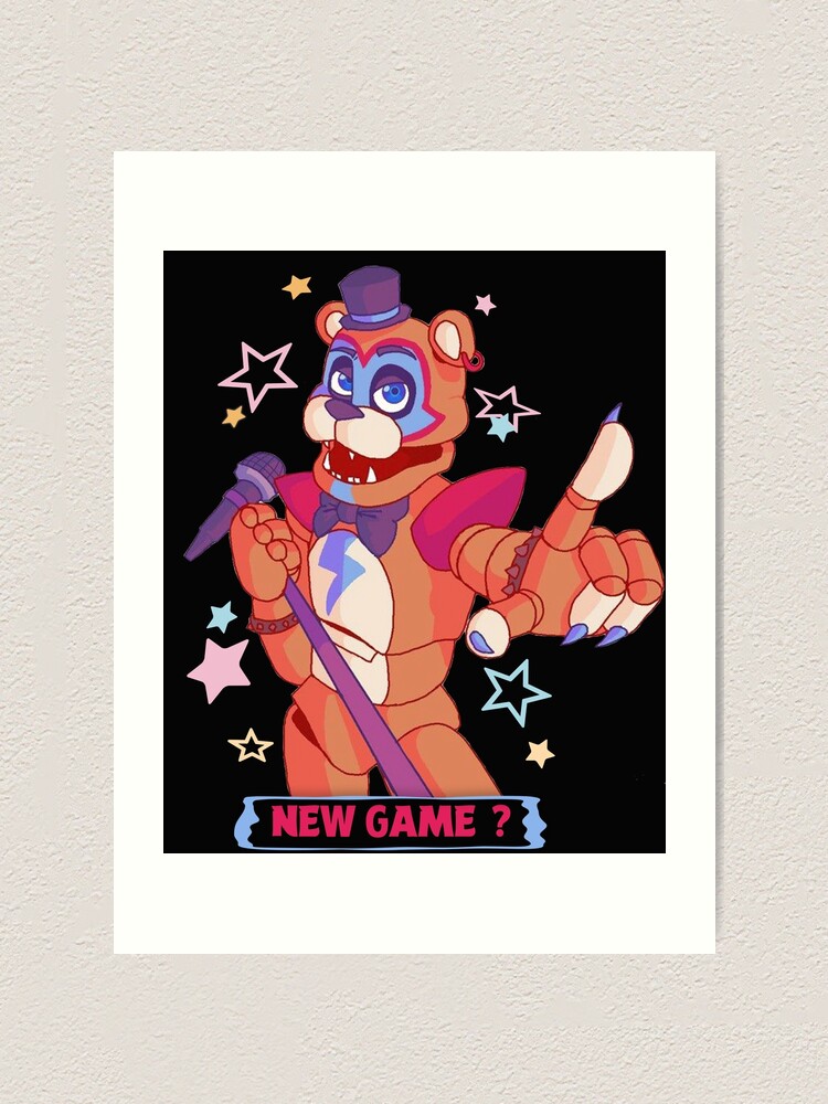 Glamrock Freddy (Security Breach) Fnaf Poster/ Art Print