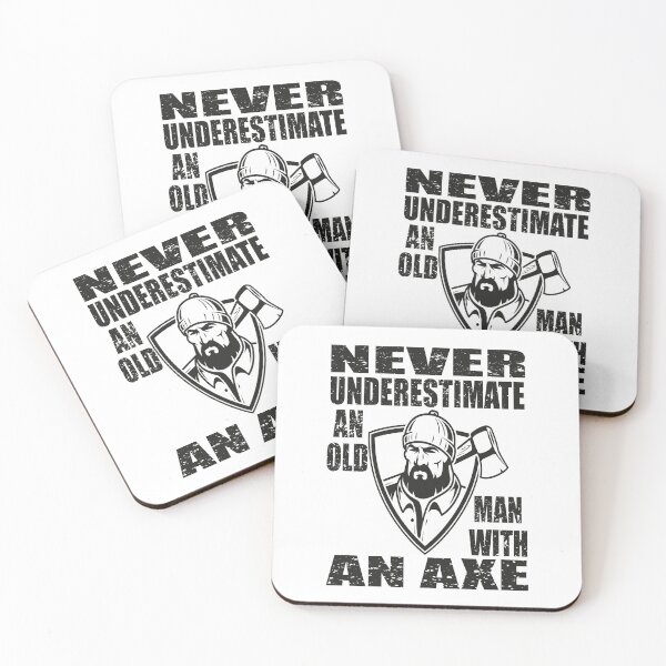 Artikelvorschau, Unterschätze niemals einen alten Mann mit einer Axt entworfen und verkauft von MqHStore.