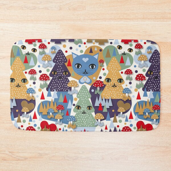 Item preview, Magical Forest Blue Cat designed and sold by ZophiaSolaris.