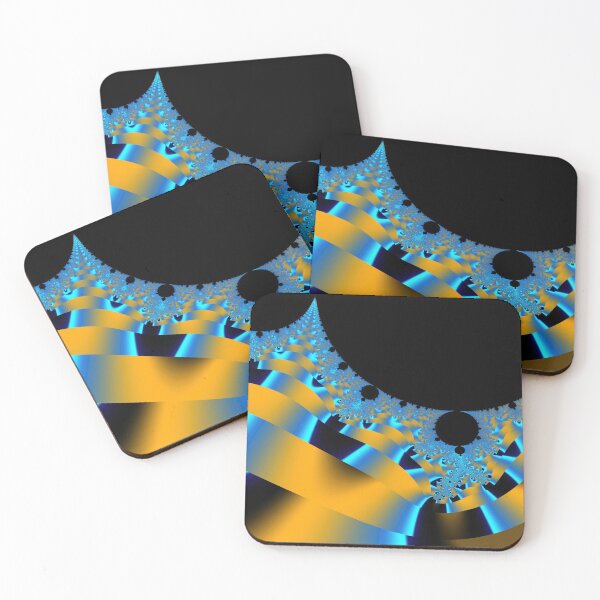 Item preview, Blue and Yellow Silk Fractal designed and sold by allthingsnatura.