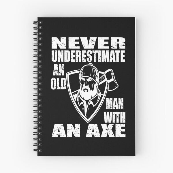 Artikelvorschau, Unterschätze niemals einen alten Mann mit einer Axt entworfen und verkauft von MqHStore.