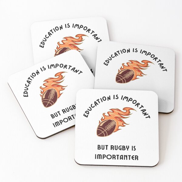 Item preview, Education Is Important But Rugby Is Importanter designed and sold by Lorify.