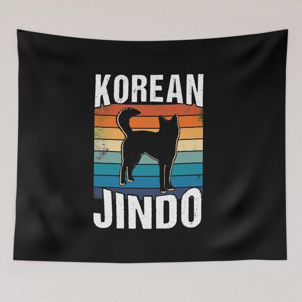 Item preview, Korean Jindo Dog Lover Vintage Gift for Jindo Mom Dad designed and sold by JooArtPrints  ★★★★★.