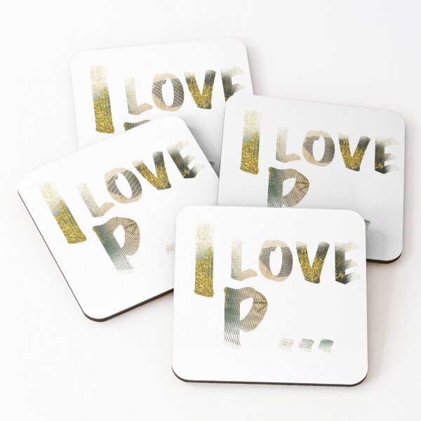 Item preview, I LOVE P ... designed and sold by kreativeadern.