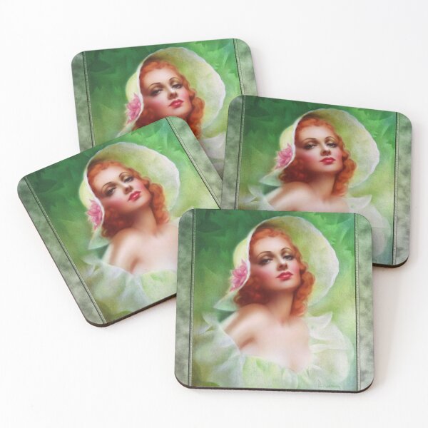 Item preview, Red Headed Woman by Pearl Frush Brudon Remastered Vintage Art Xzendor7 Old Masters Reproductions designed and sold by Xzendor7 Digital Art Creations.