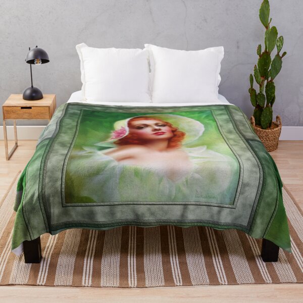 Item preview, Red Headed Woman by Pearl Frush Brudon Remastered Vintage Art Xzendor7 Old Masters Reproductions designed and sold by Xzendor7 Digital Art Creations.