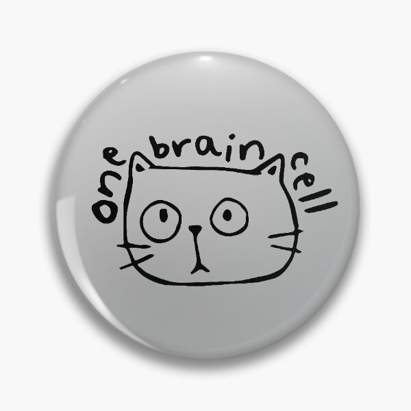 Item preview, One Brain Cell Confused Cat Cats Crowd designed and sold by Paper Hearteu.