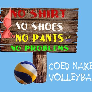 "COED NUDE VOLLEYBALL" Poster for Sale by climbnakeed | Redbubble
