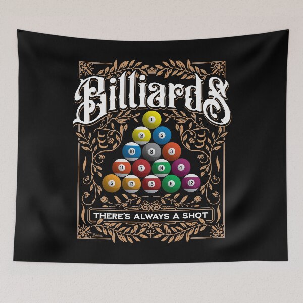 Item preview, Billiards Pool Balls Vintage Style Pool Player Design designed and sold by hobrath.