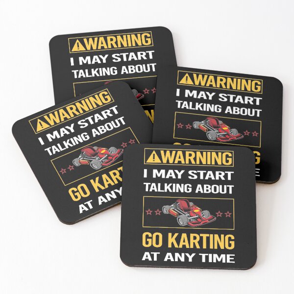 Item preview, Funny Warning Go Karting Kart designed and sold by ArydeaNoriega.