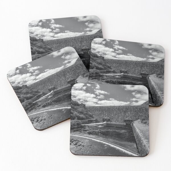 Item preview, Caban Coch Dam, Elan Valley, black and white designed and sold by MaclarenPhoto.