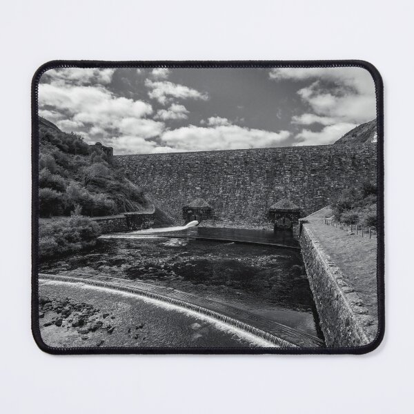Item preview, Caban Coch Dam, Elan Valley, black and white designed and sold by MaclarenPhoto.