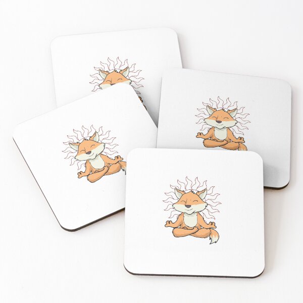 Item preview, Meditating Fox designed and sold by WildWaggers.