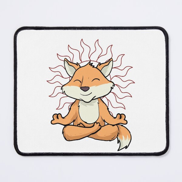 Item preview, Meditating Fox designed and sold by WildWaggers.