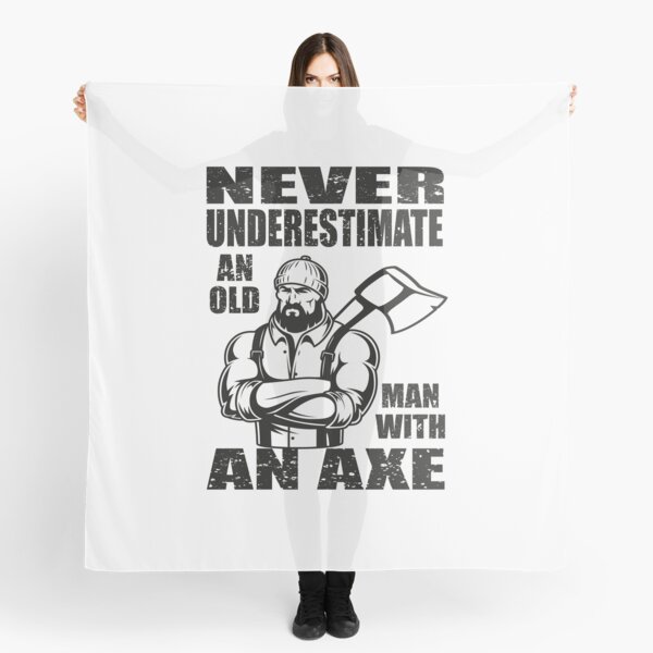 Artikelvorschau, Unterschätze niemals einen alten Mann mit einer Axt entworfen und verkauft von MqHStore.