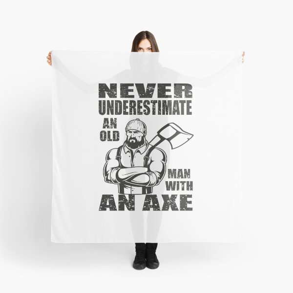 Artikelvorschau, Unterschätze niemals einen alten Mann mit einer Axt entworfen und verkauft von MqHStore.