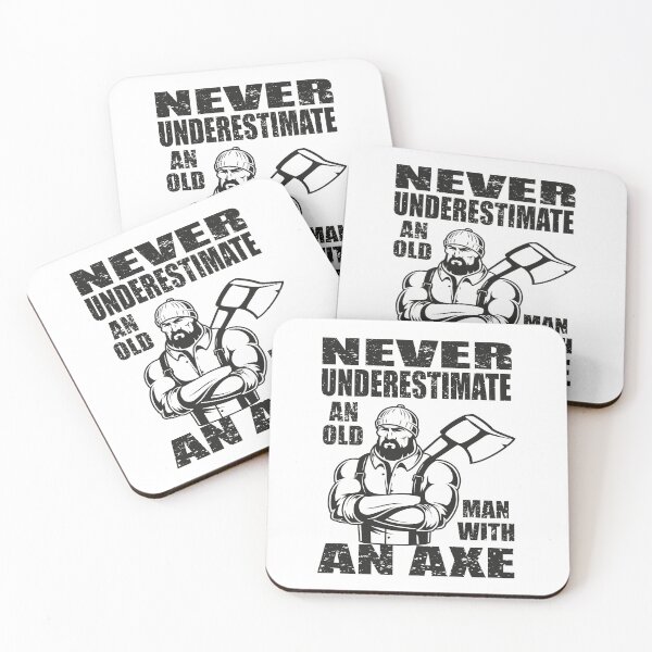 Artikelvorschau, Unterschätze niemals einen alten Mann mit einer Axt entworfen und verkauft von MqHStore.