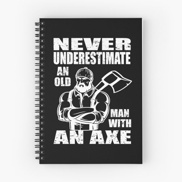 Artikelvorschau, Unterschätze niemals einen alten Mann mit einer Axt entworfen und verkauft von MqHStore.