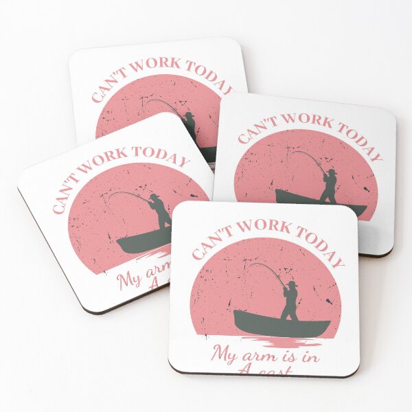 Item preview, Mens Can't Work Today My Arm is in A Cast - Funny Fishing Fathers Day Gift  designed and sold by istoriadesign.