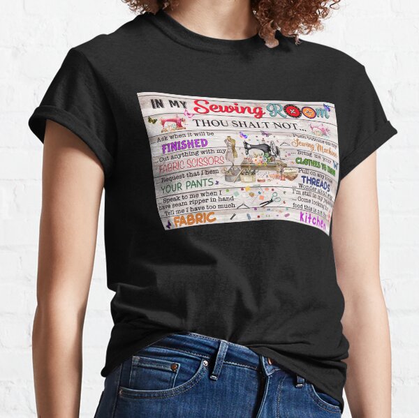 Item preview, In My Sewing Room Thou Shalt Not Ask When It Will Be Finished designed and sold by douglasNVD.