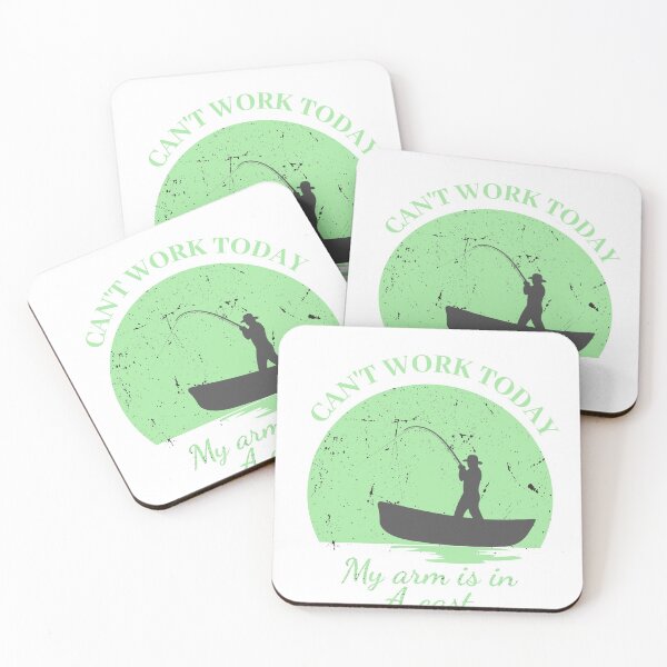 Item preview, Mens Can't Work Today My Arm is in A Cast - Funny Fishing Fathers Day Gift  designed and sold by istoriadesign.