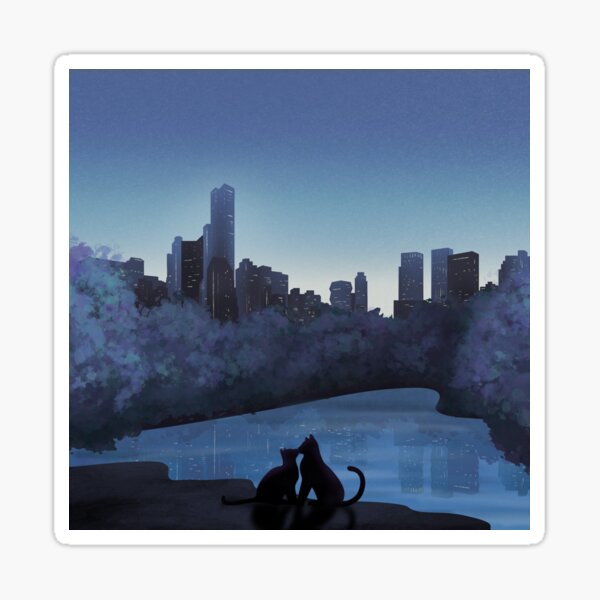 Central Park Cats Sticker