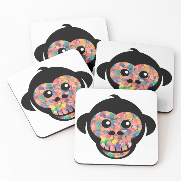 Item preview, Colorful Confetti Monkey designed and sold by BuzzySpaceBee.
