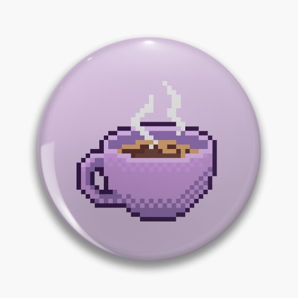 Item preview, Copy of Pixel Coffee pink designed and sold by Artwithkat.
