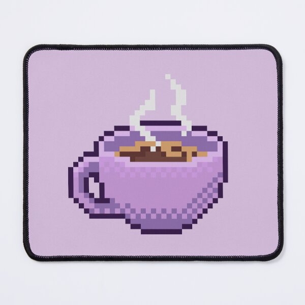 Item preview, Copy of Pixel Coffee pink designed and sold by Artwithkat.