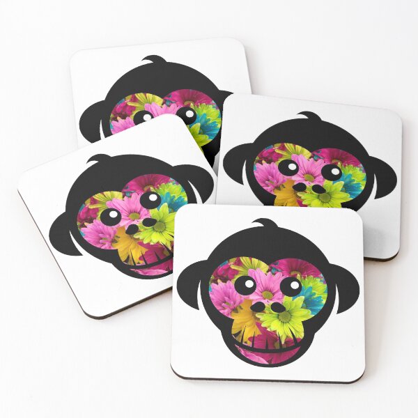 Item preview, Colorful Flower Monkey designed and sold by BuzzySpaceBee.