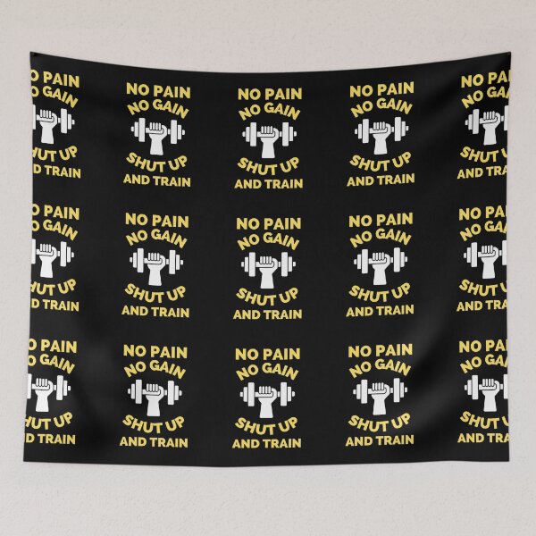 Item preview, No Pain No Gain Shut up And Train designed and sold by ExploreTheStore.