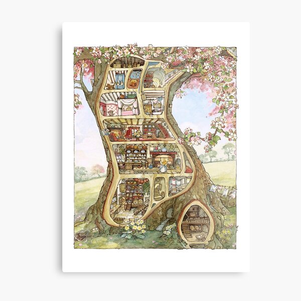 Brambly hedge treehouse Metal Print