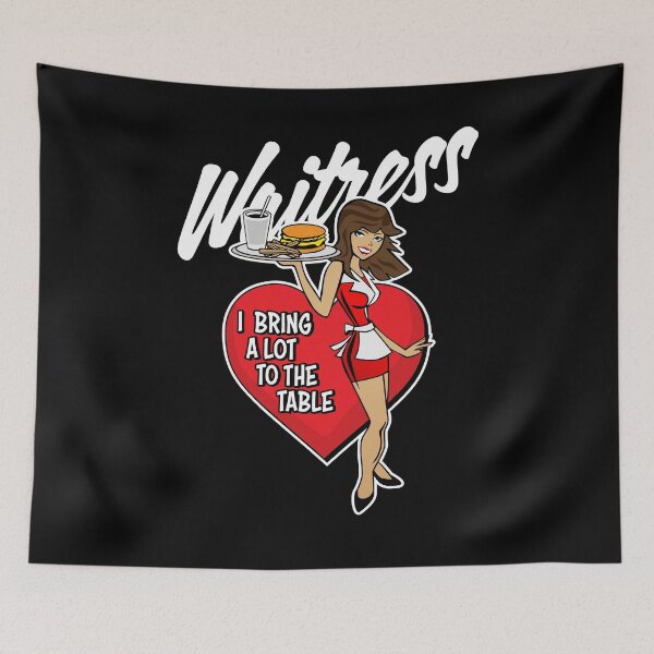 Item preview, Waitress - I Bring A Lot To The Table Cute Cartoon Design designed and sold by hobrath.