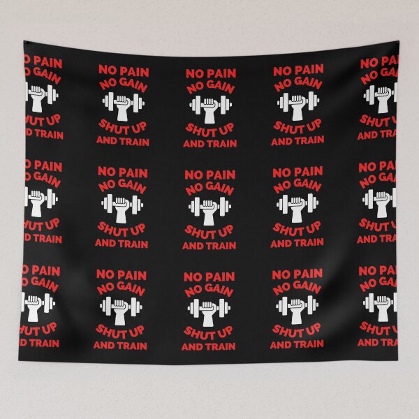 Item preview, No Pain No Gain Shut up And Train designed and sold by ExploreTheStore.