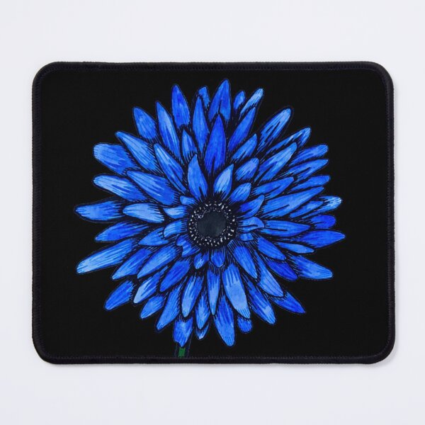 Blue Flower Mouse Pad