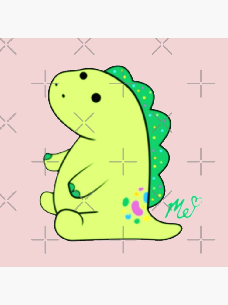 "Moriah Elizabeth Pickle The Dinosaur Squishy" Art Print By Creezu ...