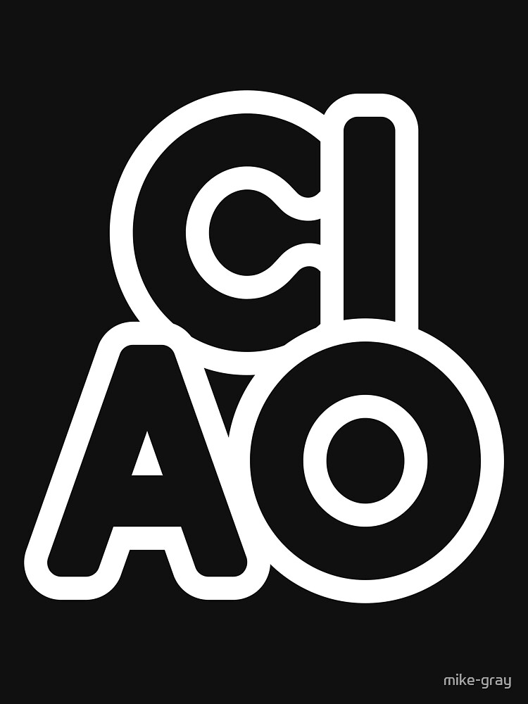 Ciao Big Motivational Words 4 Letter Square - Italian Hello Goodbye by mike-gray